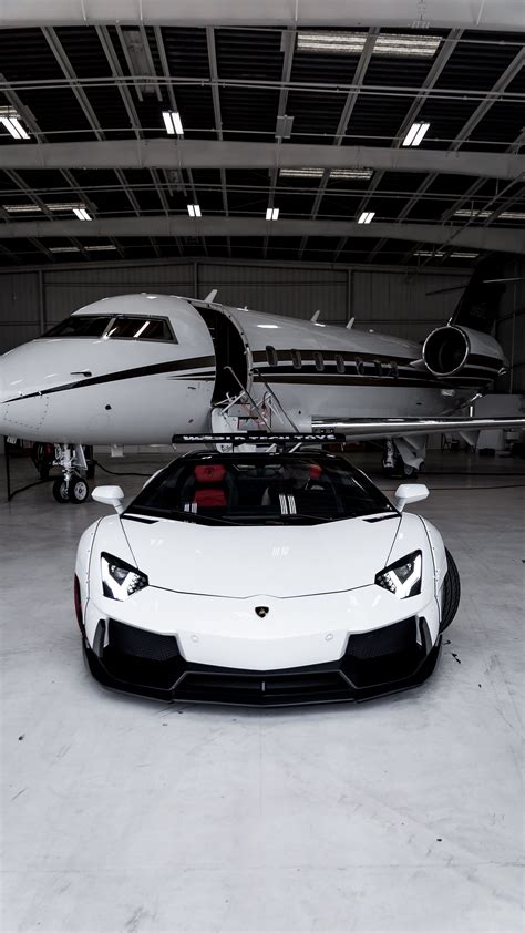 Download wallpaper 2160x3840 lamborghini aventador, lamborghini, plane ...