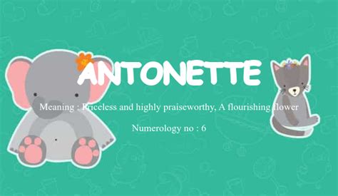 Antonette Name Meaning