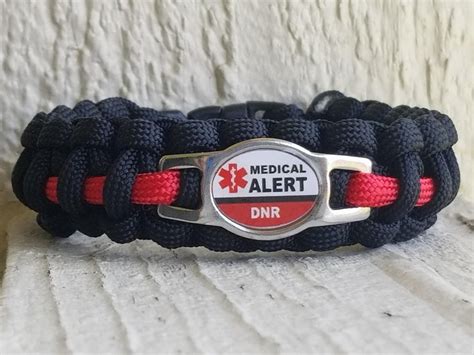 DNR Medical alert paracord bracelet DNR paracord bracelet | Etsy