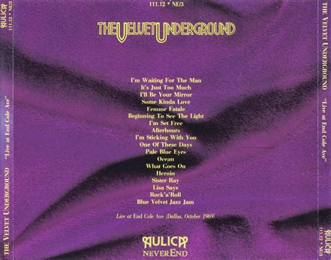 The Witchwood Records: Velvet Underground - Live Dallas 1969