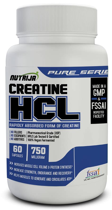 Buy Creatine HCL Capsules Online in India | NutriJa™ Supplement Store