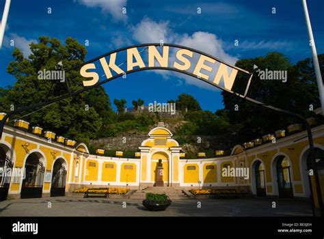 Skansen open air museum exterior in Djurgården Stockholm Sweden Europe Stock Photo - Alamy