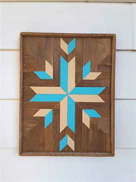 Wood Wall Art, Decor, Southwest Diamond and Star, Lath Art, 19 x 15 ...