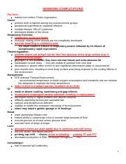 NEWBORN COMPLICATIONS.docx - NEWBORN COMPLICATIONS Pre-Term babies born before 37wks of ...