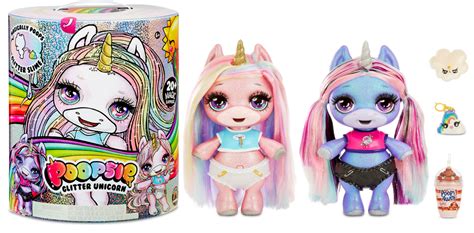 Poopsie Slime Surprise Glitter Unicorn: Stardust Sparkle or Blingy Beauty, 12" Doll with 20 ...