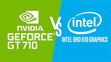 GeForce GT 710 vs Intel UHD 610 - Test in 10 Games - YouTube