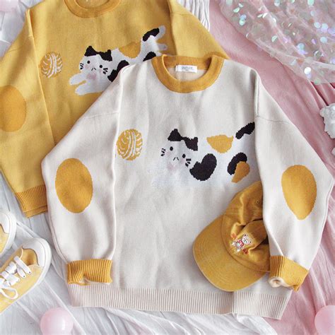 Kawaii Cat Sweater JK2507 – Juvkawaii