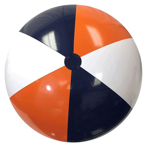 Beach Balls from Small to Giants - 48-Inch Orange & Navy Beach Balls