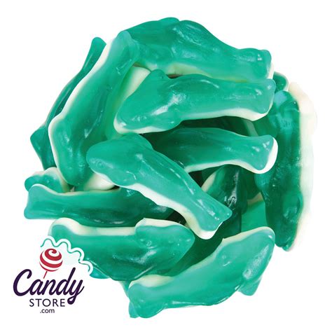 Gummy Sharks Two-Toned Blue Raspberry 6.6lb - CandyStore.com