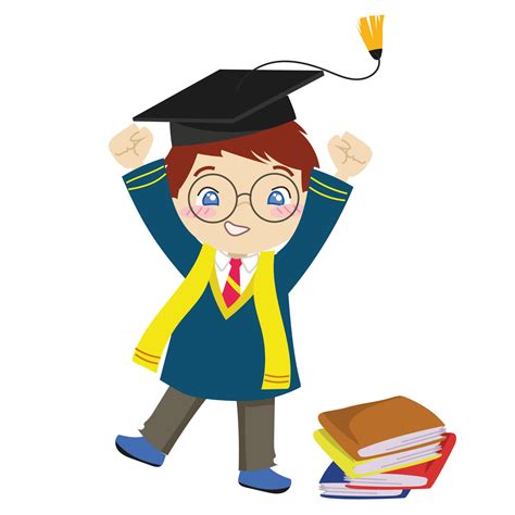 Graduation clipart for children. Vector file. 24202137 Vector Art at ...