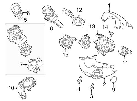 Ford Focus Ignition Lock Housing. W/o passive entry, manual trans ...