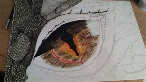 Smaug eye drawing | LOTR Amino