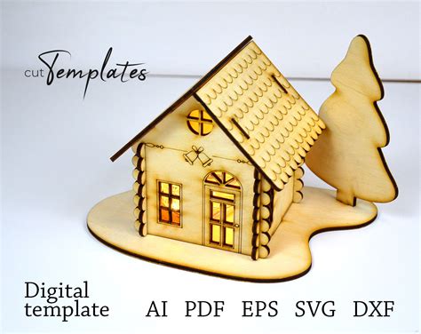 Mittwoch Fernsehstation Oder auch laser cut house template Schlagloch ...