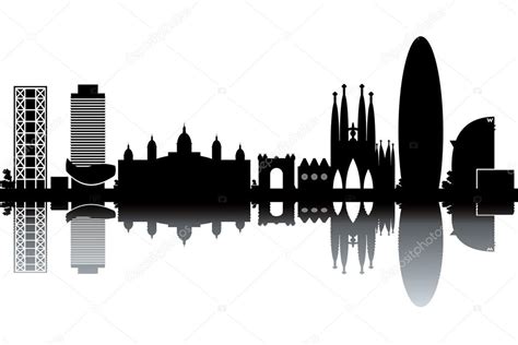 Barcelona skyline — Stock Vector © lajo_2 #27216471