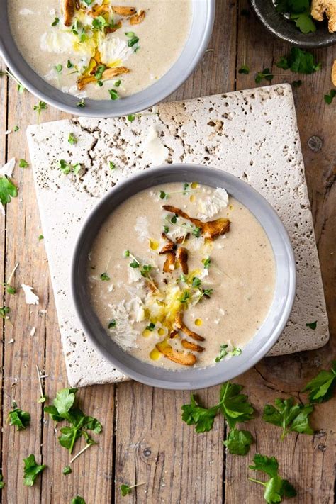 Creamy Wild Mushroom Soup - Inside The Rustic Kitchen