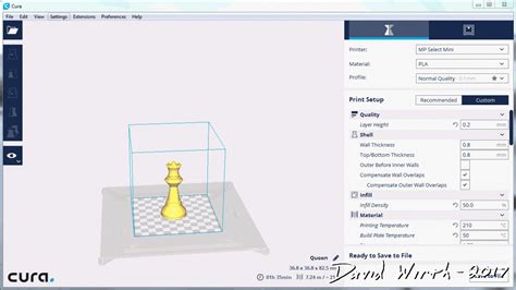 3D Print - SETTINGS - Cura, Gcode, Slicer