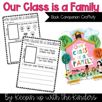 Our Class is a Family; Book Companion Craftivity by Keepin up with the Kinders