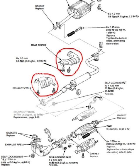 2000 Honda accord exhaust rattle