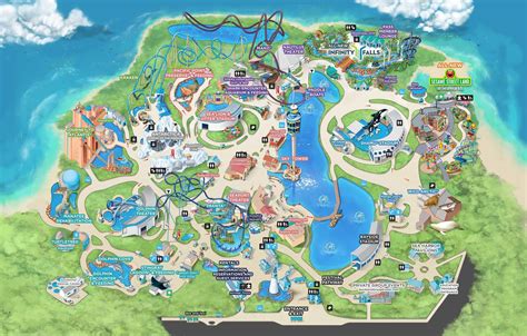 Seaworld Orlando Park Map Printable | Adams Printable Map