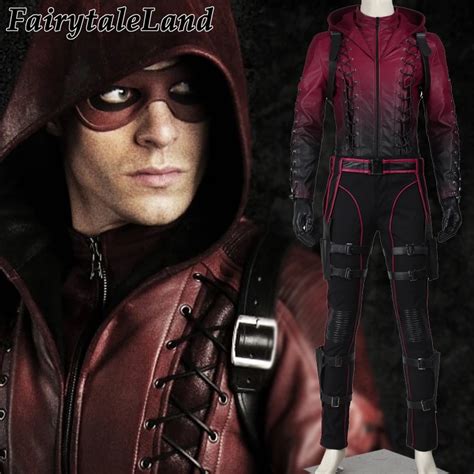 The Green Arrow Roy Harper Cosplay Costume Adult Halloween Costumes Red ...