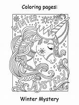 Unicorn Head Coloring Page sketch template