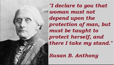 Susan B Anthony Quotes On Womens Suffrage