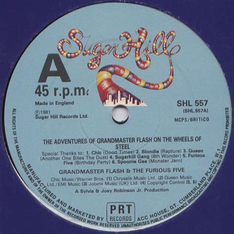 Grandmaster Flash & The Furious Five – The Adventures Of Grandmaster Flash On The Wheels Of ...