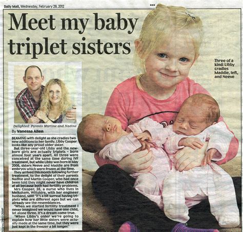 Meet the incredible triplets - born 4 years apart..... - Talk to The ...