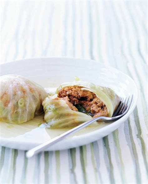 Pork-Stuffed Cabbage Rolls Recipe | Martha Stewart