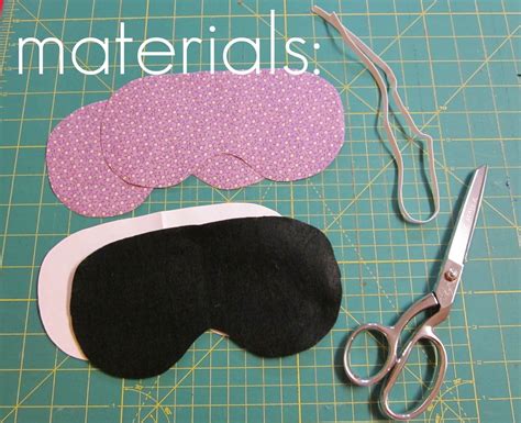 Eye Mask -- Free Pattern & Tutorial (With images) | Sewing patterns, Printable sewing patterns ...