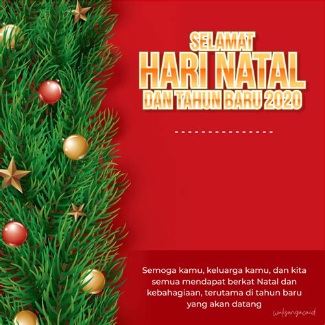 Contoh Poster Natal – Tulisan