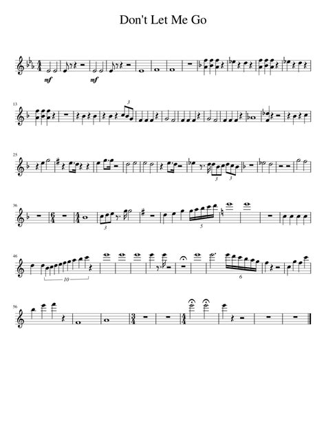 Don't Let Me Go 2 Sheet music for Violin (Solo) | Musescore.com