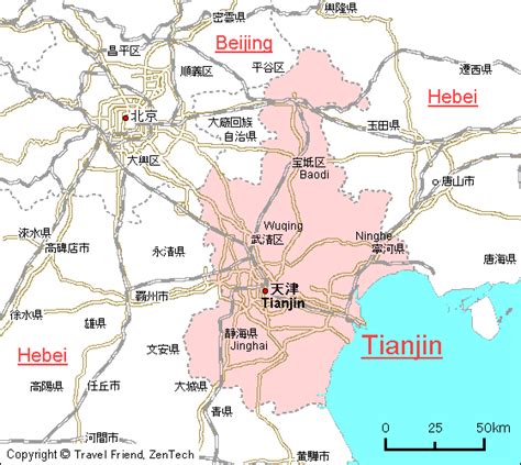 Tianjin Map and Tianjin Satellite Images