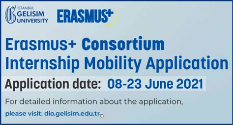 About Erasmus+ Consortium Student Internship Mobility Applications - Faculty of Engineering and ...