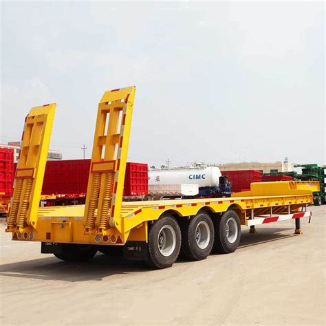 CIMC 3 Axle Low Bed Semi Trailer