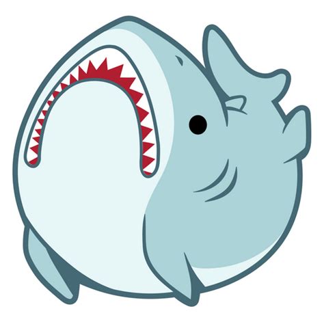 Funny Great White Shark Sticker - Sticker Mania