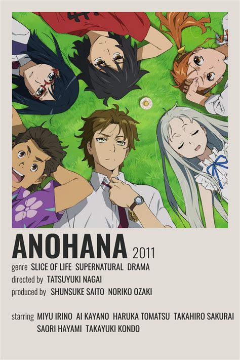 anohana poster in 2021 | Anime, Anime canvas, Anime titles