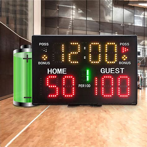 Amazon.com: Electronic Basketball Scoreboard with Remote - Battery Powered Tabletop Digital ...