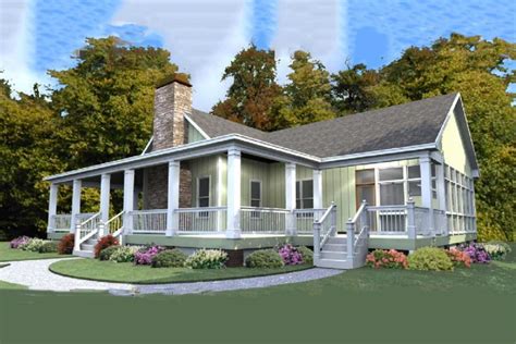One Story House Plan with Wrap-Around Porch - 86229HH | Architectural ...