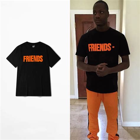 Vlone For Know Wave Friends T Shirts V Print ASAP Rocky Off White 13 ...