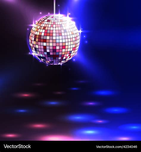 Disco ball background Royalty Free Vector Image