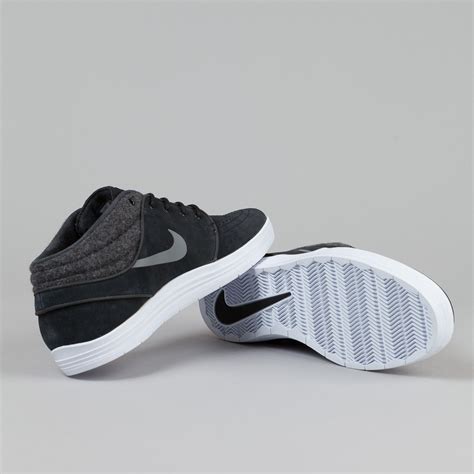 Nike SB Lunar Stefan Janoski Mid Black / Cool Grey - White | Flatspot