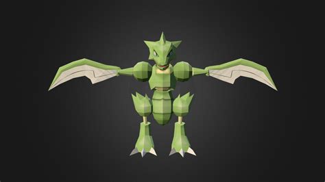 Scyther Remake (Pixelmon) - 3D model by Preston B (@prestonbb) [403107b] - Sketchfab