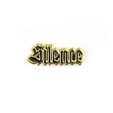 SILENCE IS GOLDEN - Lapel Pin · Exhumed Visions · Online Store Powered by Storenvy