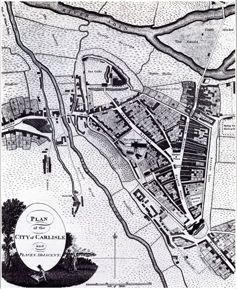 Maps of Carlisle from 17th to 20th Century