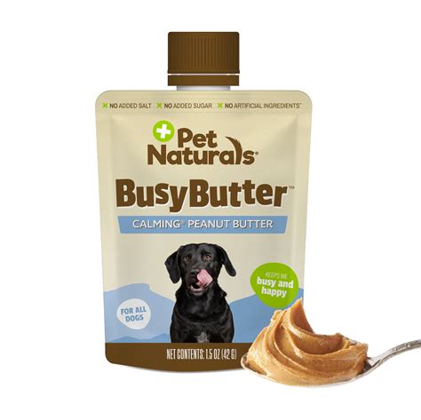 Pet Naturals BusyButter Easy Squeeze Calming Peanut Butter for Dogs, 6 ...