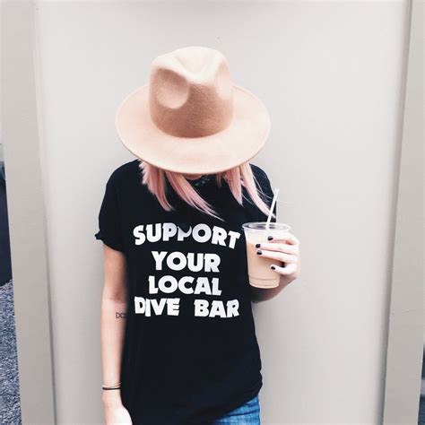 Support Your Local Dive Bar Unisex 100% cotton Dive Bar Outfit ...