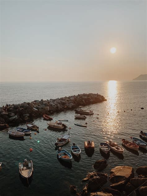 Aerial View of a Beach during Sunset · Free Stock Photo