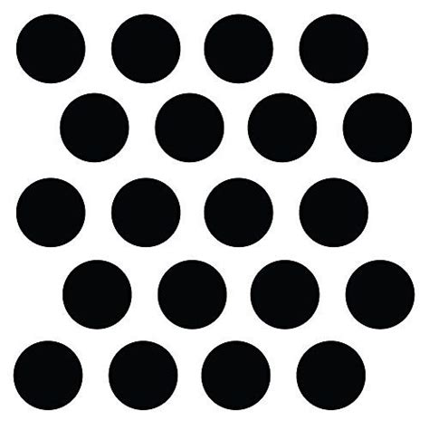 210 2 Black Polka Dot Decals Removable Peel and Stick Circle Wall ...