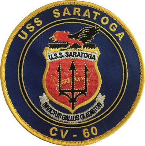 Amazon.com: USS Saratoga 5 inch patch: Clothing